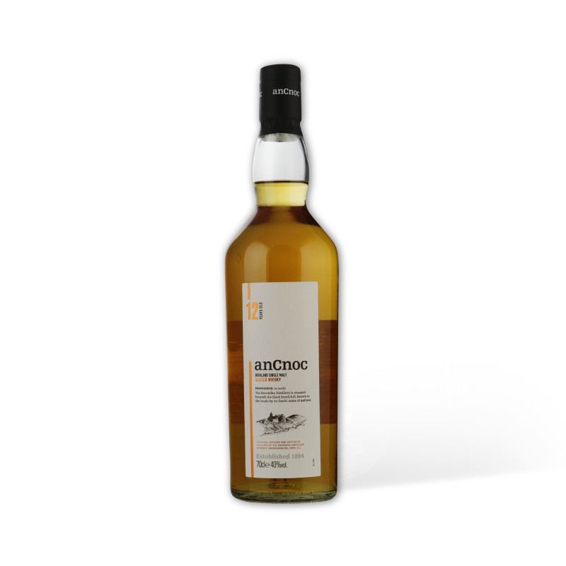 anCnoc single malt whisky 12 años