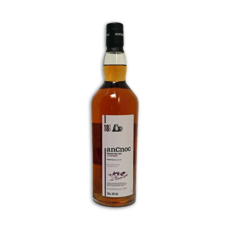 anCnoc single malt whisky 18 años