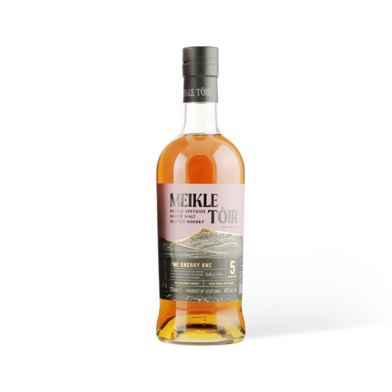 MEIKLE TOIR 5YO The Sherry Peated Speyside Single Malt 0,70 L