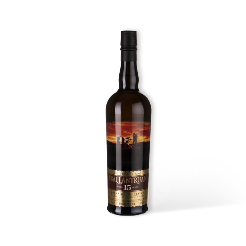 OLD BALLANTRUAN 15YO Speyside Single Malt Peated 0,70 L