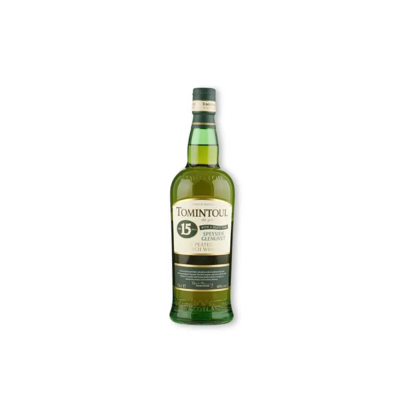 TOMINTOUL 15YO Peaty Tang Peated Single Malt Whisky 0,70 L
