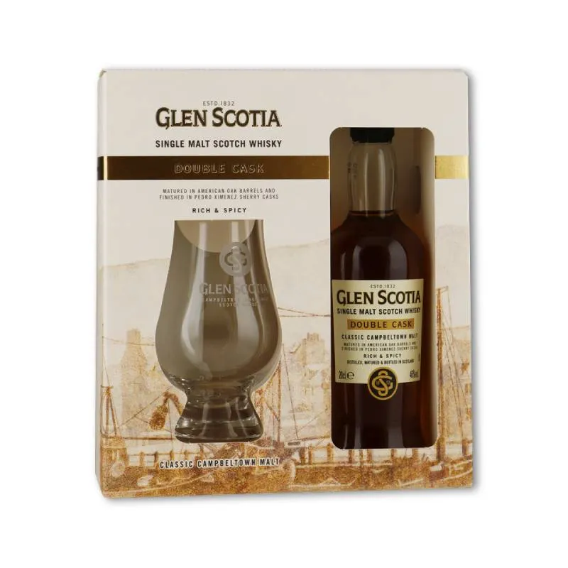 GLEN SCOTIA Double Cask Gift Pack + vaso