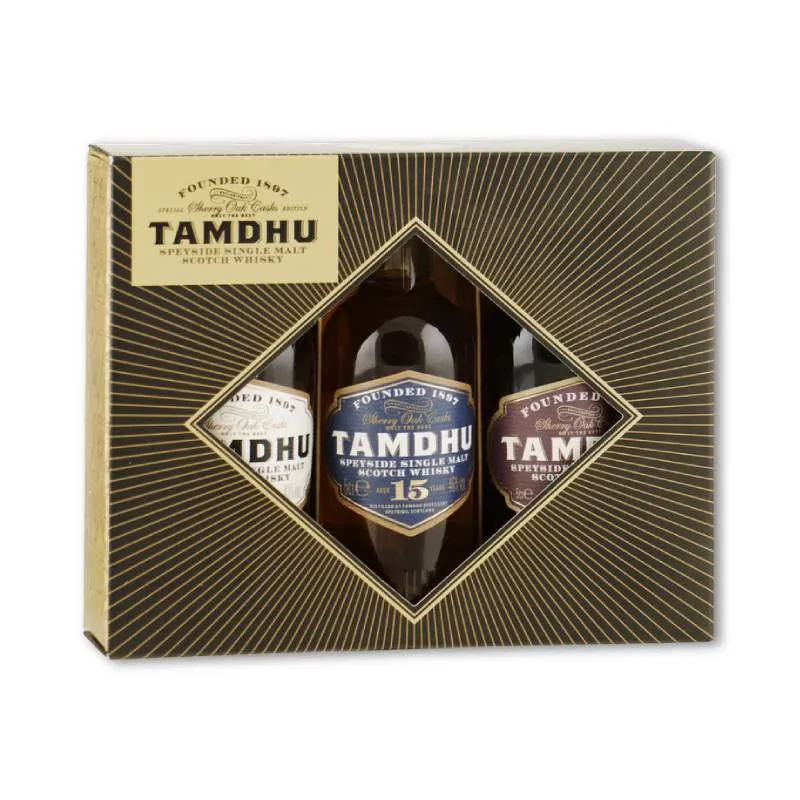 TAMDHU Speyside Gift Pack 3x5 cl (12YO/15YO/18YO)