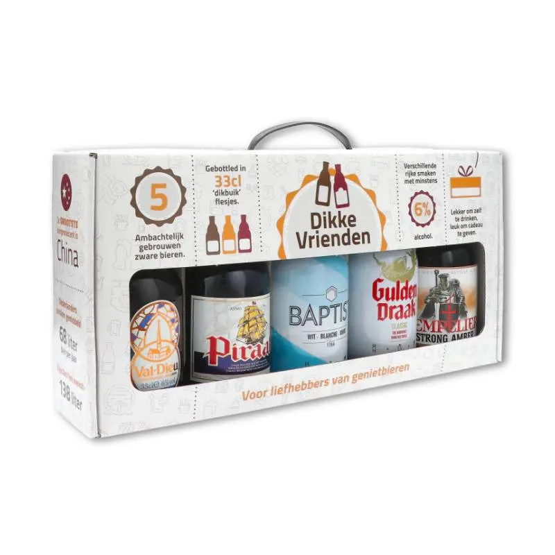 DIKKE VRIENDEN Craft Beer Giftpack 5x 33cl